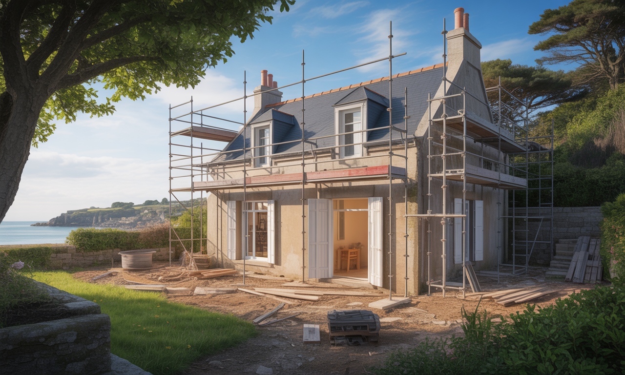 venez visiter une maison en pleine transformation à douarnenez lors de nos portes ouvertes ce samedi ! découvrez en avant-première les travaux et laissez-vous inspirer par ce projet unique.