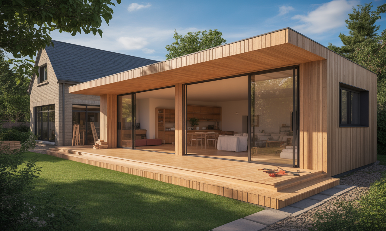 découvrez comment agrandir votre espace avec une extension en bois sans permis de construire grâce à notre guide complet et nos astuces pratiques pour réussir votre projet facilement.